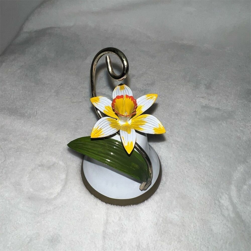 Vintage George Good  Belles Fleur Floral Metal Bell - August Gladiolus